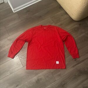 Supreme Bold Red Long Sleeve Tee